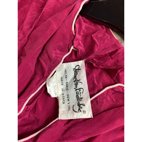 Diane von Furstenberg Jim Midi Sleeveless Mini Dress Silk Pink Size S Small - Picture 4 of 5